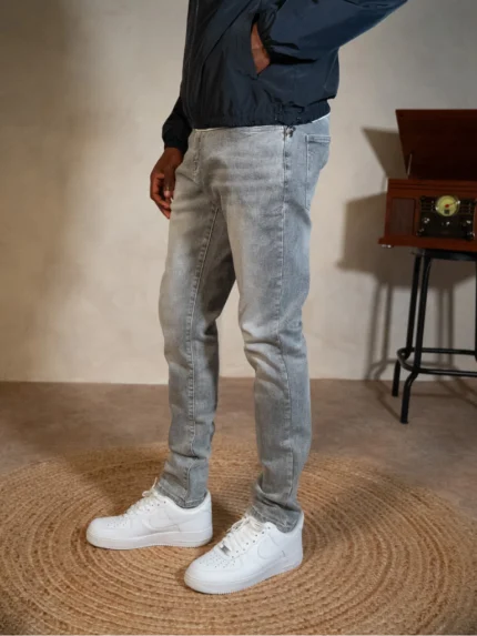 Essential Slim Jeans Light Grey (1)